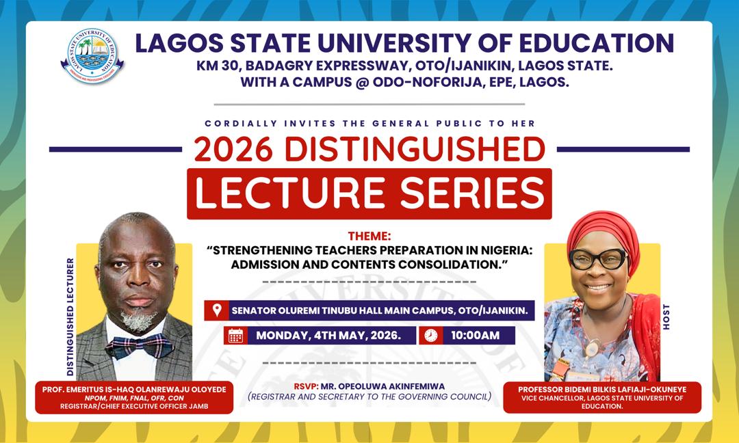 LASUED 3RD DISTINGUISHED LECTURE SERIES