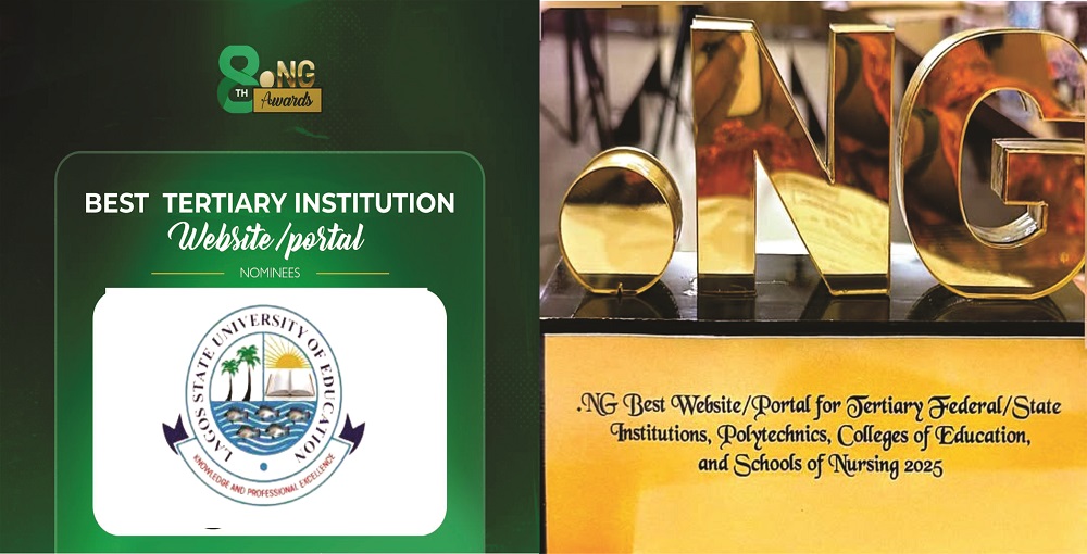 LASUED Wins .NG Best Website/Portal Award 2025