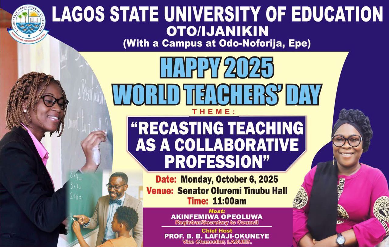 LASUED Marks 2025 World Teachers’ Day As VC Calls for Stronger Collaboration in Education